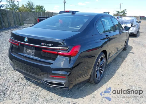 2021 BMW 750I xDrive from USA, damaged, VIN WBA7U2C08MCF01474